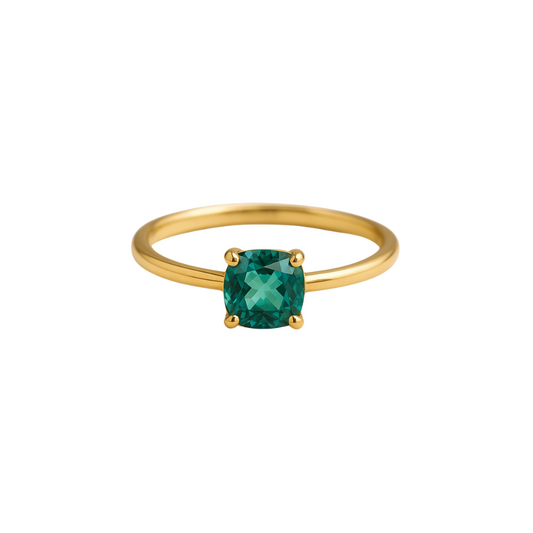 Anillo Adriana Zafiro Bluish Green (Verde Azulado)