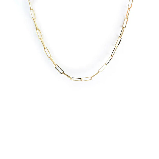 Pulsera Paperclip en oro amarillo